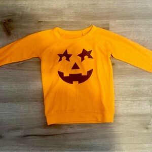 Chaser Kids Halloween Pumpkin Face Sweatshirt - Size 5